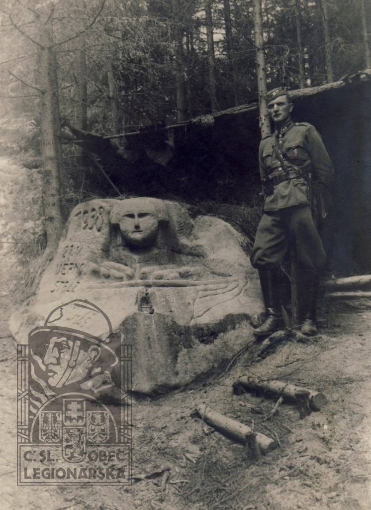 One of soldiers with whom the SS lost the battle in the Bohemian Switzerland