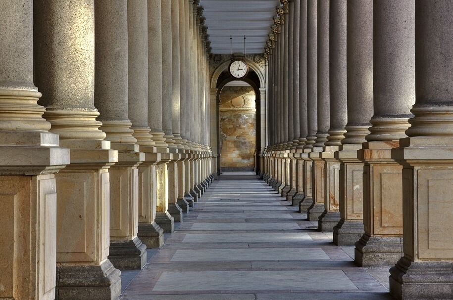 The colonnade in Karlovy Vary